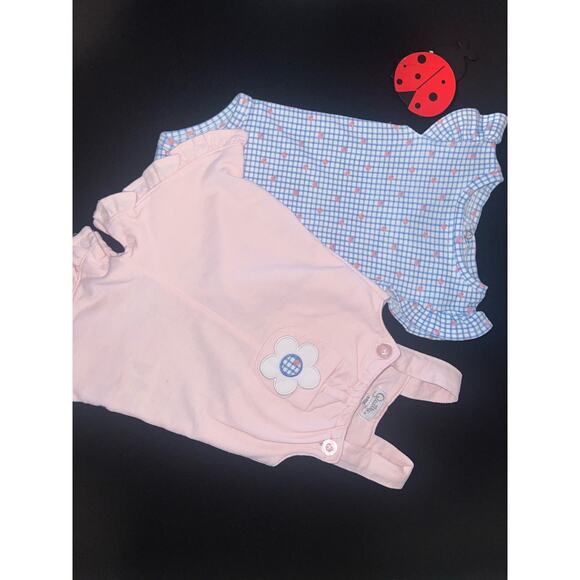 Baby Girl Overall Short Set by Quiltex 3-6M - Picture 6 of 8